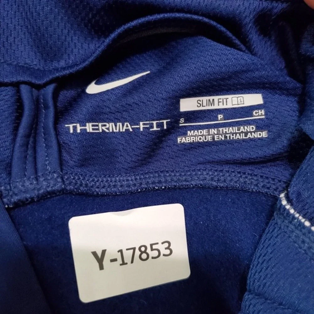 Nike‎ Women Sweatshirt S Blue Strike Winter Warrior Padded Therma Fit Slim Fit